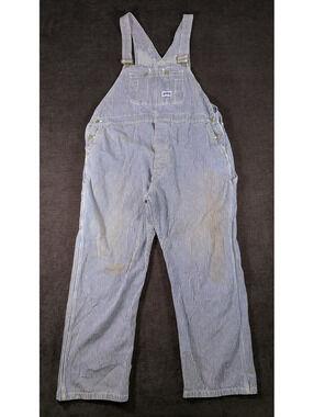 Vintage Big Smith Striped Denim Overalls